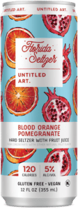 A cocktail of blood orange pomegranate juice.
