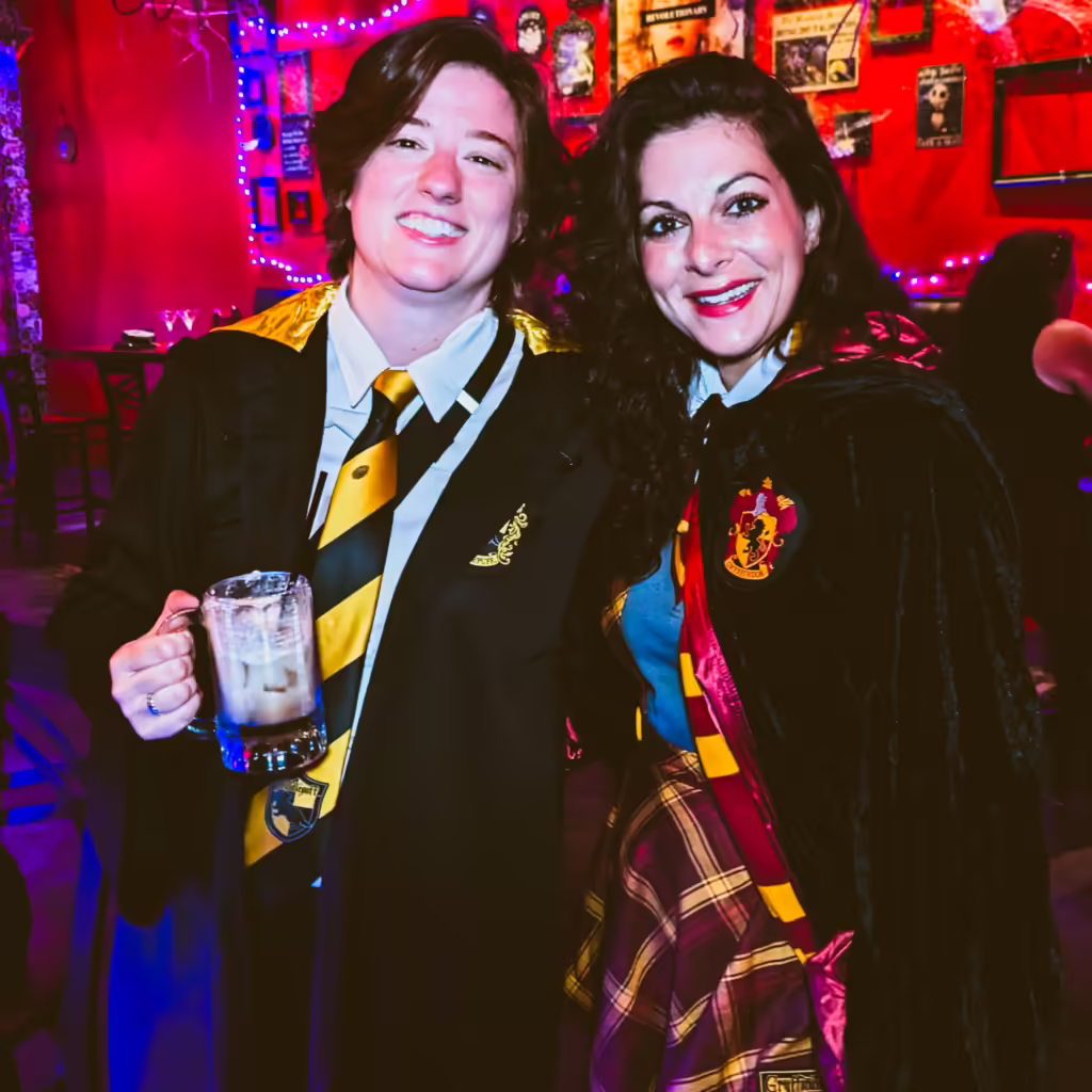 2 People Dressed as Harry Potter