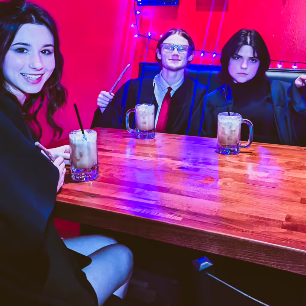 3 People Dressed as Harry Potter