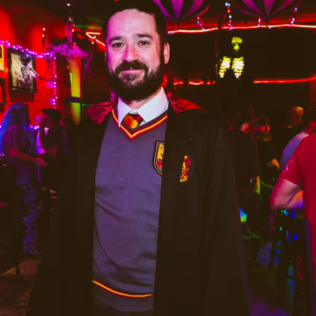 Guy Dressed as harry potter