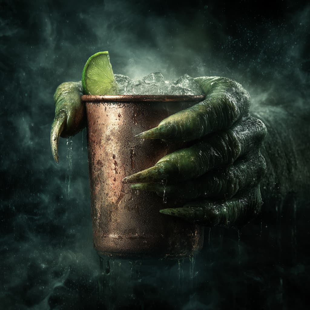 Monster Mule Halloween Cocktail